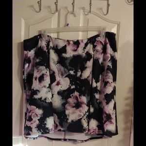 Floral skater skirt